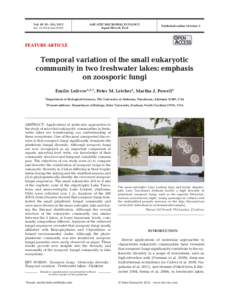 Vol. 67: 91–105, 2012 doi: [removed]ame01592 AQUATIC MICROBIAL ECOLOGY Aquat Microb Ecol