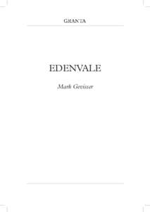 EDENVALE Mark Gevisser   W