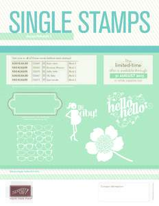 SINGLE STAMPS Assortment 1 Get one or all of these never-before-seen stamps! 8,50 €/£6.50