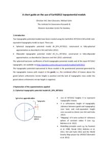 Geophysics / Cartography / Physics / Gravitation / Geoid / GRS 80 / Gravity of Earth / Geodetic system / Geopotential / Geodesy / Gravimetry / Measurement