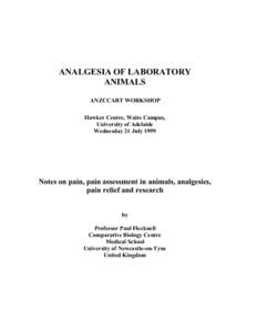 Animal testing / Opioid / Chronic pain / Placebo / Epidural / Pain in invertebrates / Pain in fish / Medicine / Pain / Analgesic