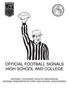 Referee Communication Signals & Field Reference