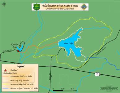 µ  Blackwater River State Forest Sweetwater & Bear Lake Trails  !