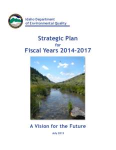 Idaho Department of Environmental Quality Strategic Plan for