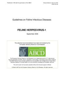 Feline Herpesvirus-1 by ABCD