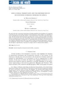 bs_bs_banner  Review of Income and Wealth Series 59, Special Issue, October 2013 DOI: roiw.12066