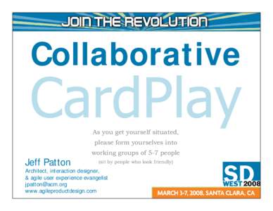 Microsoft PowerPoint - Patton_Jeff_CollaborativeCardPlay.ppt