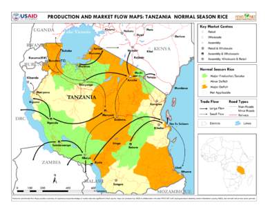 PRODUCTION AND MARKET FLOW MAPS: TANZANIA NORMAL SEASON RICE Bungoma UGANDA RWANDA Rusumo(RW)