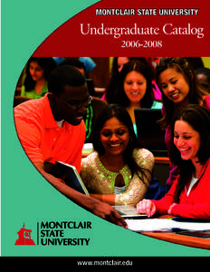 Undergraduate Catalog[removed]www.montclair.edu  Montclair State