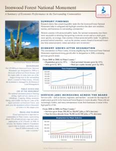 Ironwood Forest National Monument A Summary of Economic Performance in the Surrounding Communities S u m m a ry F i n d i n g s Research shows that conserving public lands like the Ironwood Forest National Monument helps
