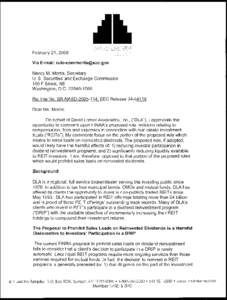 February 21, 2008 Via E-mail: [removed] Nancy M. Morris, Secretary U. S. Securities and Exchange Commission 100 F Street, NE