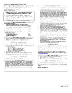 HIGHLIGHTS OF PRESCRIBING INFORMATION These highlights do not include all the information needed to use Savella safely and effectively. See full prescribing information for Savella. Savella® (milnacipran HCl) Tablets In