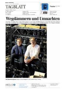 Datum: Ausgabe St. Gallen+Gossau St. Galler Tagblatt AG 9001 St. Gallen