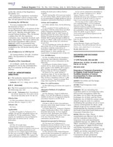 Final Temporary Rule: Extension of Temporary Exemptions for Eligible Credit Default Swaps to Facilitate Operation of Central Counterparties to Clear and Settle Credit Default Swaps