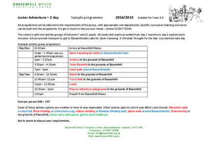 Bassenthwaite / Bassenfell Manor / 2PM / Cumbria / Counties of England / Geography of England