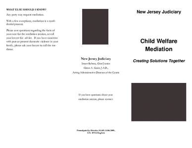 Microsoft Word - directive_Child_Welfare_Mediation_20091106_final.doc