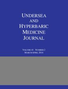 UNDERSEA AND HYPERBARIC MEDICINE JOURNAL