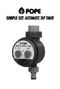 Your Pope® Simple Set Automatic Tap Timer gives you all the convenience of set and forget garden watering. Just select how long and how often you want to water your garden and the Pope® Simple Set Automatic Tap Timer 