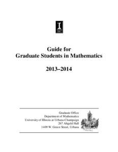 A Guide for Graduate Students