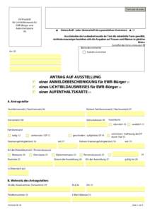 Formular drucken  EU-Passbild für Lichtbildausweis für EWR-Bürger und Aufenthaltskarte
