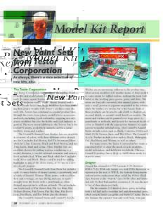 Model Kit Report Keith Pruitt New Paint Sets from Testor Corporation