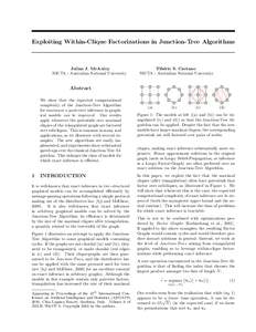 Exploiting Within-Clique Factorizations in Junction-Tree Algorithms  Julian J. McAuley NICTA - Australian National University  Tib´