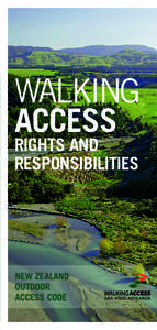 Walking access Rights and Responsibilities  new Zealand