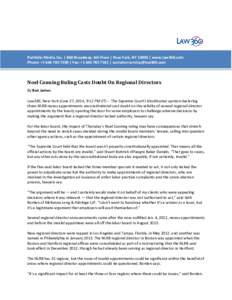 Unfair labor practice / History of the United States / National Labor Relations Act / Lafe Solomon / Recess appointment / Supreme Court of the United States / John C. Truesdale / The Blue Eagle At Work / National Labor Relations Board / Government / Law