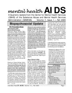 Mental Health Aids. Winter 2011.