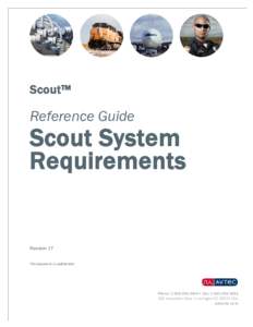 Scout System Requirements Rev. 17