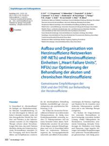 Empfehlungen und Stellungnahmen Kardiologe 2016 · 10:222–235 DOIs12181Online publiziert: 13. Juli 2016 © Deutsche Gesellschaft für Kardiologie – Herz- und Kreislauﬀorschung e.V. Published by