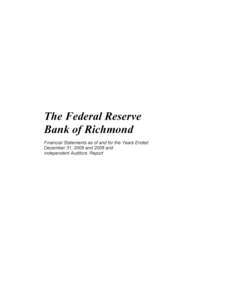 Federal Reserve Bank of Richmond financial statements