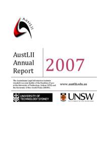 AustLII Annual Report 2007