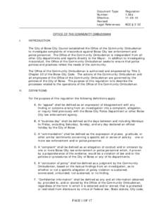 Microsoft Word - Ombudsman Regulation[removed]doc