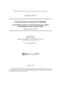 Energy / Climate change mitigation / Energy policy of the European Union / Emissions trading / Energy policy / European Union Emission Trading Scheme / Carbon pricing / European Union climate and energy package / Economics of global warming / Climate change policy / Environment / Climate change