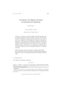 109  Doc. Math. J. DMV On Rational and Periodi
 Solutions of Stationary KdV Equations
