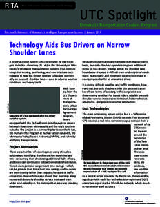 Intelligent transportation systems / Transport engineering / Road safety / Traffic / Traffic law / Global Positioning System / Differential GPS / Intelligent Transportation Systems Institute / LIDAR / Transport / Land transport / Road transport