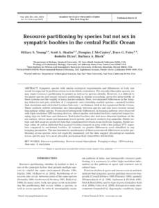 MARINE ECOLOGY PROGRESS SERIES Mar Ecol Prog Ser Vol. 403: 291–301, 2010 doi: meps08478