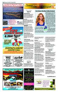 Page 12 Newport This Week August 28, 2014  Celebrate Newport’s Best Sundown with Music and More  Sundown Thursdays...