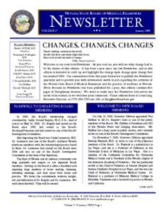 NEVADA STATE BOARD OF MEDICAL EXAMINERS  NEWSLETTER ÌÌÌ  VOLUME 37