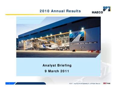 2010 Annual Results  Analyst Briefing 9 March[removed]