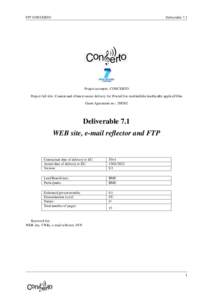 FP7 CONCERTO  Deliverable 7.1  