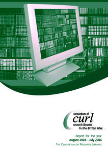 curl consortium of research libraries In the British Isles