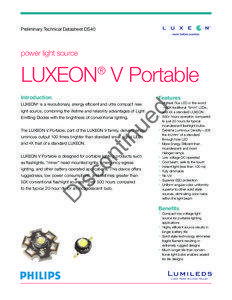 Philips Lumileds Lighting Company / Light sources / Lighting / Light-emitting diodes / Semiconductor devices / Flashlight / Incandescent light bulb / Diode / Datasheet / Light / Technology / Philips