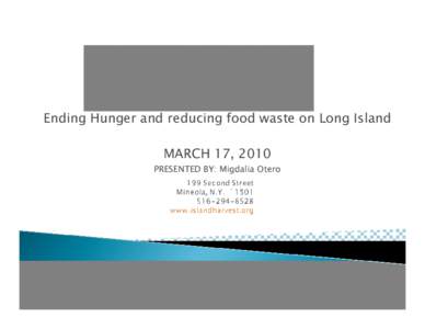 Ending Hunger & Food Waste on Long Island