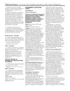 57346 Federal Register / Vol. 60, No[removed]Wednesday, November 15, [removed]Rules and Regulations (i) Conduct an active oversight program to ensure that the appropriate provisions of these regulations are complied with; (