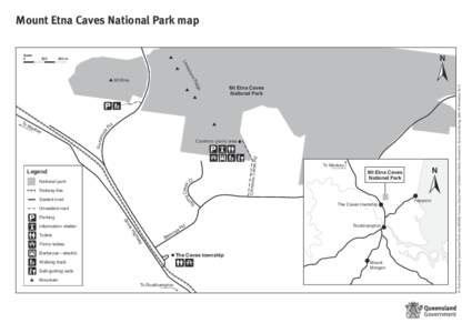 Mount Etna Caves National Park map