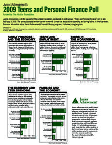 Organisation for Economic Co-operation and Development / Personal finance / Junior Achievement / After-school activity / Education / Adolescence / Financial literacy