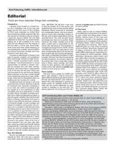 Recreation / Contesting / American Radio Relay League / National Contest Journal / Radioteletype / DX Century Club / Single operator two radios / DXing / QST / Amateur radio / Radiosport / Radio