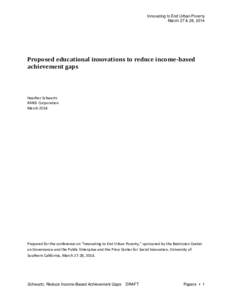 Achievement gap in the United States / Affirmative action in the United States / Socioeconomics / School Improvement Grant / Charter school / State school / Turnaround model / Education reform / Elementary and Secondary Education Act / Education / Education in the United States / Education policy